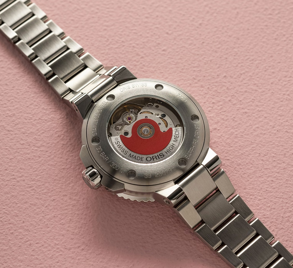 ORIS  Женские швейцарские часы, автоматический механизм, сталь, 36,5 мм